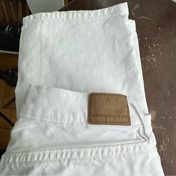 American Eagle 90’s straight Jeans white Size 2 Regular - Picture 9 of 9